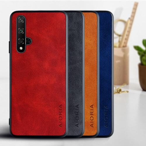 Case for huawei honor 20 20 pro funda Luxury Vintage leather soft TPU hard PC phone cover for huawei honor 20 case coque capa
