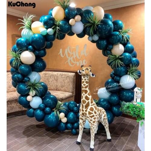 20/30/50pcs 5 inch Marine Style Double Blue Balloons Ocean Blue Color Birthday Party Decor Wedding Supplies Party Decoration