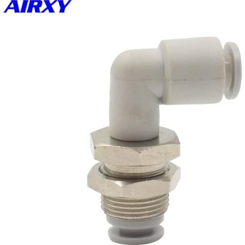 10pcs KQ2LE SMC type High quality bulkhead male elbow fitting one-touch connector KQ2LE04-00A KQ2LE06-00A pneumatic fittings