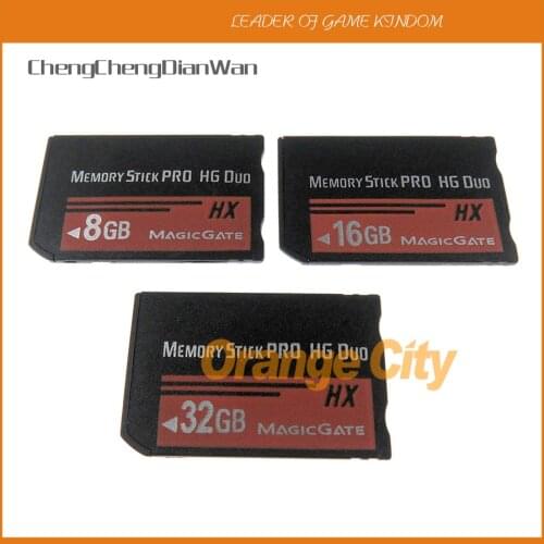 Red High Speed real Capacity MS HG 8GB 16GB 32GB Memory Stick Pro Duo Memory Cards for psp 1000 2000 3000