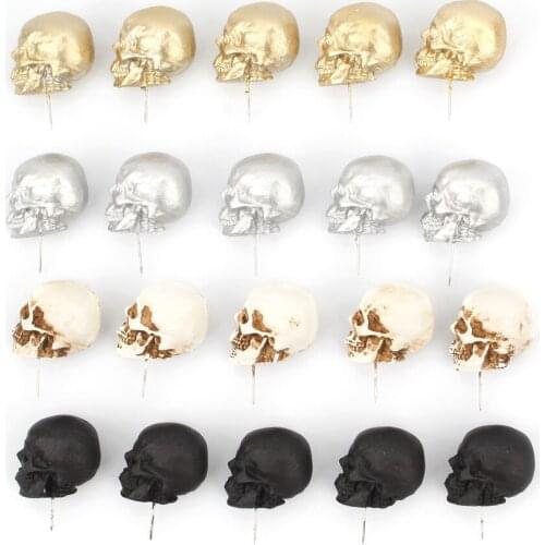 Creative Skull Pushpin Set Softwood Message Wall Decoration Nail Map Drawing Paper Tack