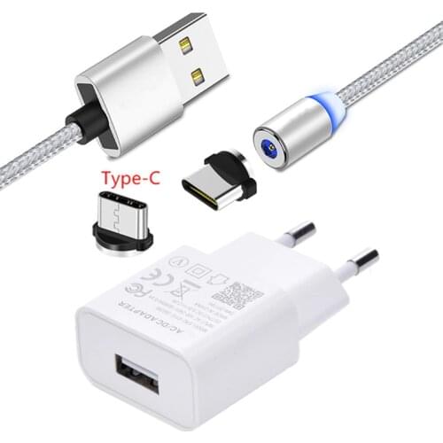 Magnetic Type C USB Charge Cable Honor 9X 20 10 Fast Phone charger For Samsung S8 Huawei P20 lite Mate 20 10 9 P30 Pro Oppo Reno