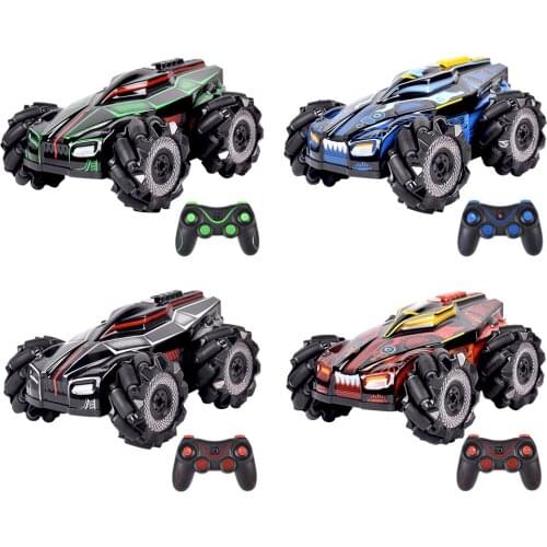 Electric Car Toy RC Stunt Car 4WD Racing Car Buggy 2.4G Hobby Car Off Road High Spped w/ Light Birthday Gifts for Boys Girls