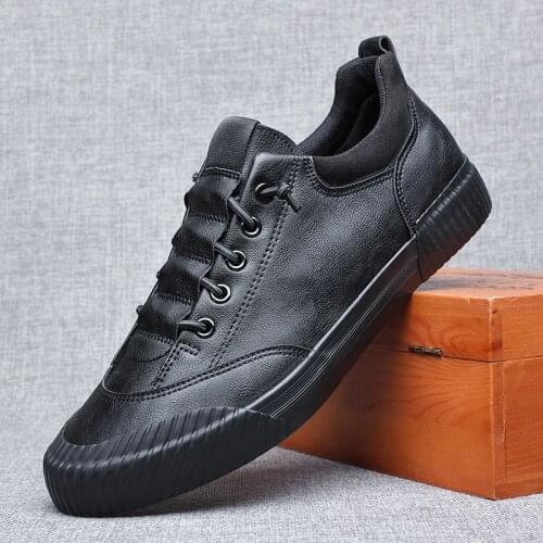 2020 spring new street fashion lace up stitches men leather casual shoes trend shoes man shoes cool loafers