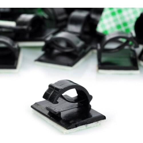 Genuine Adhesive Cable Clips Clamps Car Wire Tie Mount Drop Wire Holder for Car/Office/Home About 95-100pcs