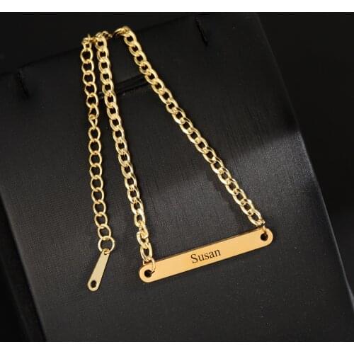 Personalized Baby Bracelet Custom Stainless Steel Bracelet Kids Bracelet Engraved Name Bracelets Customized Jewelry For Women