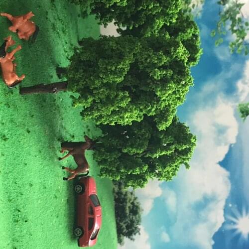 Sand table building model wire tree scene house material tree green tower tree sidewalk tree finished tree