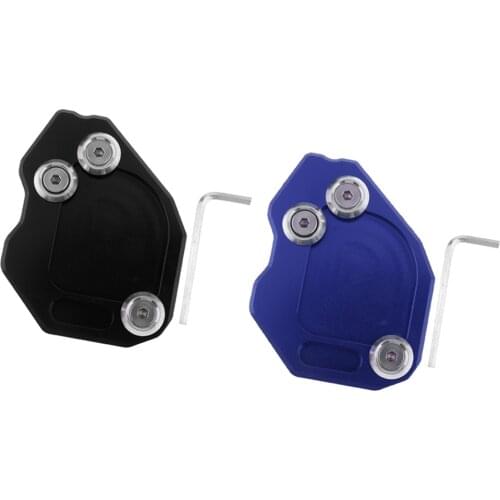 Aluminum Alloy Kickstand Foot Side Stand Multi-color Motorcycle Parts for BMW F800GS, 2pcs, Black & Blue