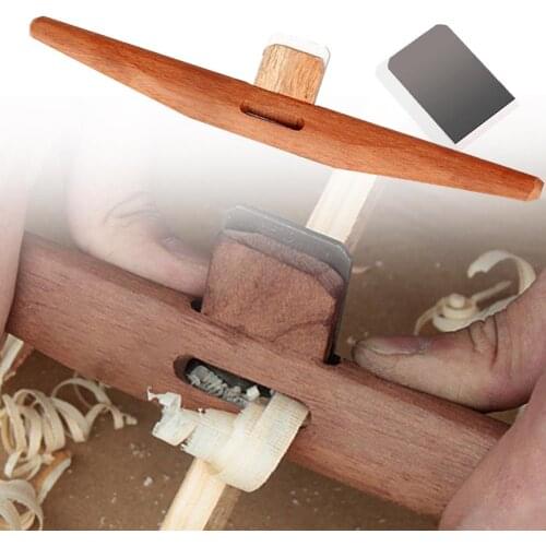 Manual Woodworking Bird Planer Spokeshave Carpenter Slotted Edge Trimming Rosewood Flat/Round Bird Planer Woodworking Tool