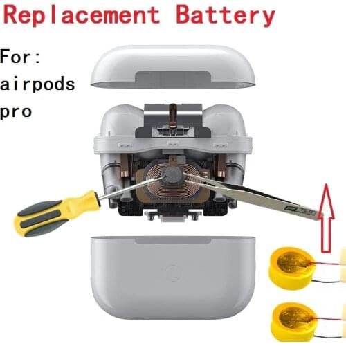 Earphones Replacement battery For Apple Airpods Pro headphone airpods pro replacement battery 1154-60mAh