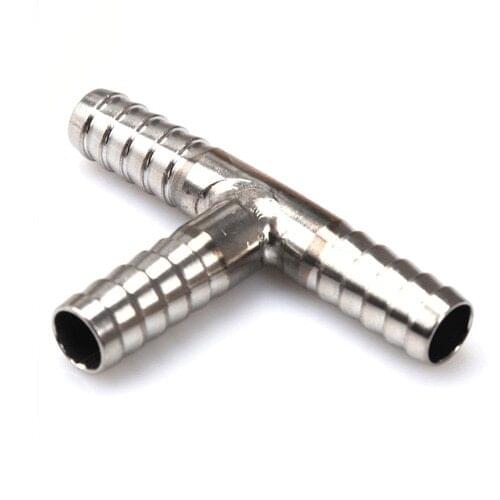 STAINLESS STEEL 6~60mm BARB T TEE HOSE FITTING T type barb ADAPTER COUPLER SPLICER