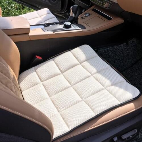 Universal Square Anti-slip Soft Car Seat Pad Air Mesh Fabric Sponge, Non-woven Cloth Bamboo Mat Cover Cushion Protector Decor