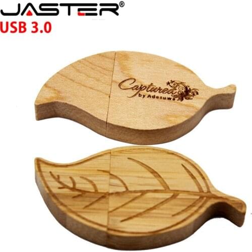 USB 3.0 Wooden leaf simulation golden tree leaves usb flash drive Memory card pen drive pendrive 4GB 8GB 16GB 32GB 64GB