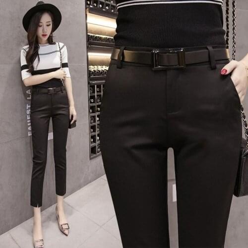 Spring and Autumn Slim Slimming Professional Work Pencil Pants Feet Suit Pants Capri Womens Pants