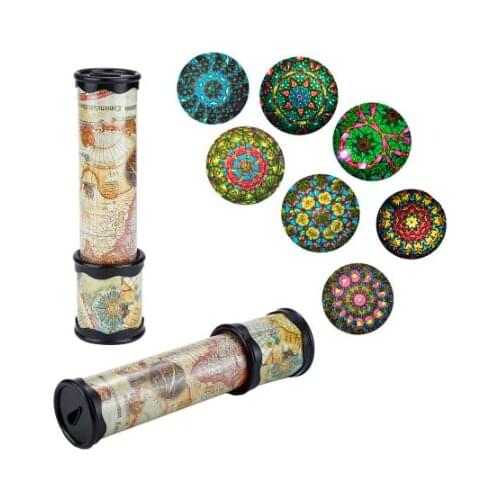 Vintage Scalable Rotation Kaleidoscope Magic Changeful Adjustable Fancy Colored World Toys For Children Autism Kid Puzzle Toy