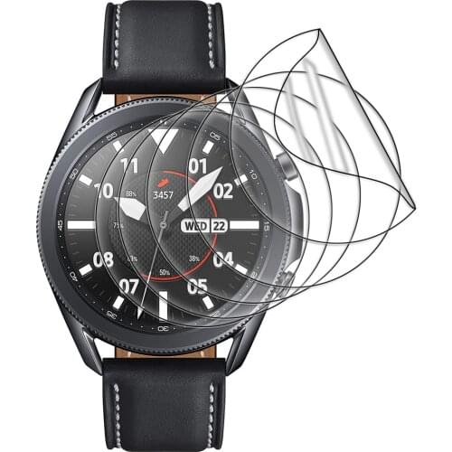 Screen Protector for samsung galaxy watch 3 45mm 41mm Clear Film HD Anti-Scratch Not Tempered Glass galaxy watch 3 film cover