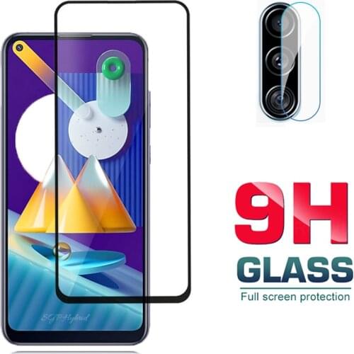 2in1 camera lens glass & Full cover protective Tempered glass for samsung Galaxy m11 m 11 screen protector for Samsung M11 M 11