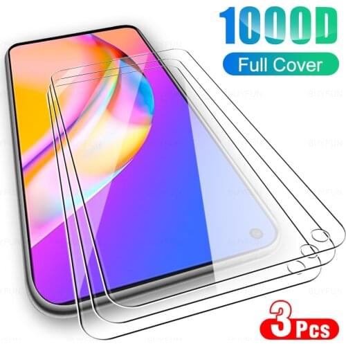 3Pcs Full Cover Protective Glass For OPPO A94 5G Tempered Glass For OPPOA94 A 94 CPH2211 6.43" 2021 Phone Screen Protector Film