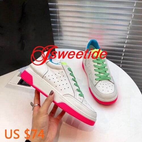 Womens Casual Flats Shoes Original Luxury Brand Woman High Quality Shoes Genuine Leather Summer Flat Shoes Women