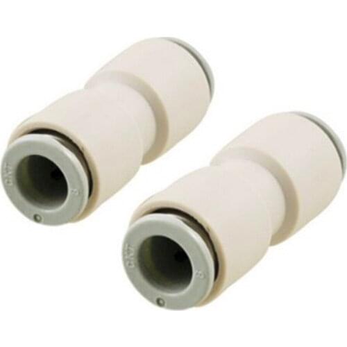 10 Pcs 8mm Dia Tube Air Pneumatic Straight Push in to Connect Fittings Free Shipping