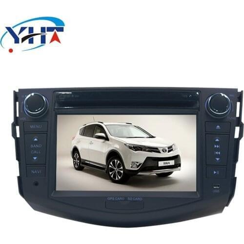 2din 7" Quad-Core 1+16G Android 8.1 Car Radio DVD Player with Capacitive Touch Screen BT HD MirrorLink for Toyota RAV4 2007-2011