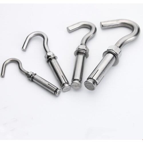 304 Stainless Steel Expansion Screw Hooks Lifting Ring Clothes hook M5 M6 M8 M10