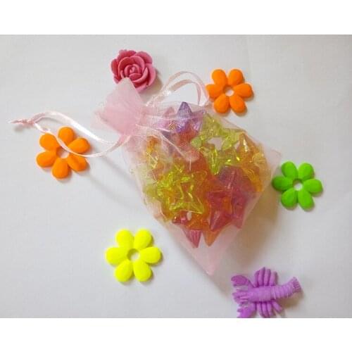 500pcs 20*30cm Pink Organza Gift Bag Jewelry Packaging Display Bags Drawstring Pouch For Bracelets/necklace/wed Mini Yarn Bag