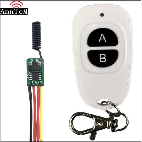 Wireless Remote Control Switch 433mhz rf Transmitter Receiver kit 3.7v 5v 6v 9v 12v Battery Power Mini Small Controller Module