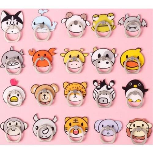 Mobile Phone Stand Holder Finger Ring Smartphone Animal Dog Monkey Whale Holder Shark Lion Stand For All Phone
