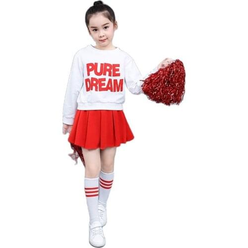 Childrens Cheerleading Clothing Jazz School Girl Skirt Sailor Uniform School Girl Uniform Cheerleadeer Uniform
