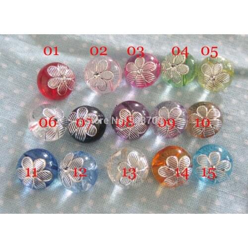 H0118 Round Pearl flower Buttons 12.5mm Sewing button Clothes Accessory