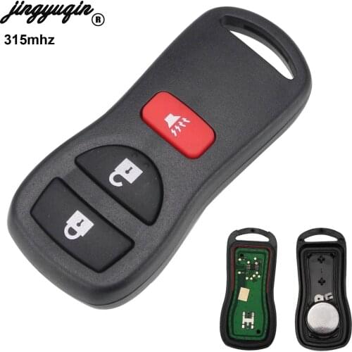Jingyuqin Remote Key Fob KBRASTU15 3 Button 315Mhz for Nissan Armada Frontier Murano Pathfinder Quest Titan Xterra 2005-2007