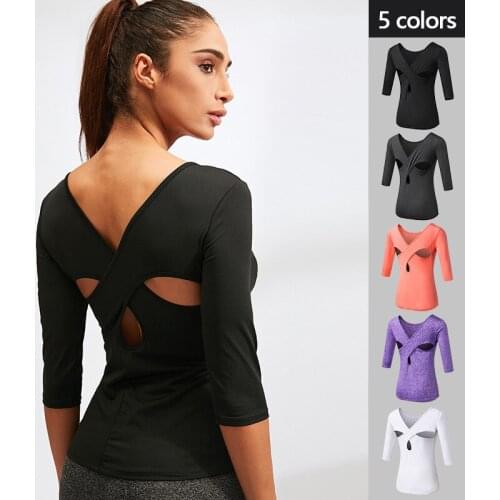 Aipbunny Compression Yoga Shirts Women Fitness Tops Sports Plus Large size XXL Girls Athletic Gym Shirt Workout Running Clothes