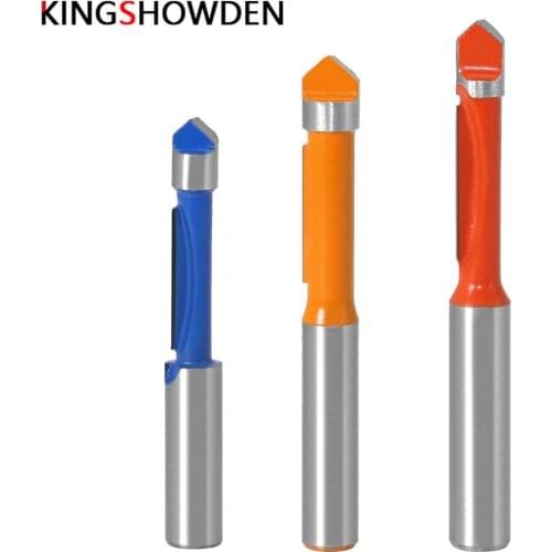 8mm Shank Boring Tip Piloted Edging Router Bit Set Wood Trimming Cutter Woodworking Tool