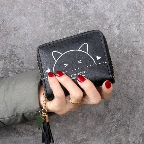 Wallet Cartoon Pouch Short Zipper Credit Card Wallet Women Fashion Small Coin Purse The Minimalist Fashion Purse Cartera Hombre
