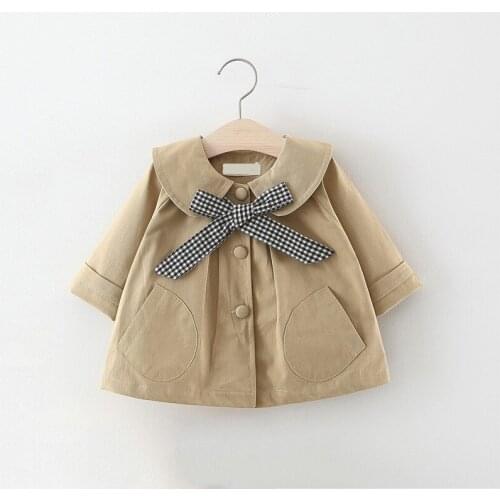 Malayu Baby Trench Coats For Girls