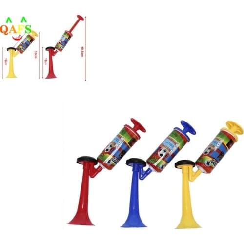 NEW Cheerleading Soccer Ball Fans Horn Sports Meeting Club Props Adjustable Trumpet Child Toy Hand Push Gas Pump Air Horn 1Pc
