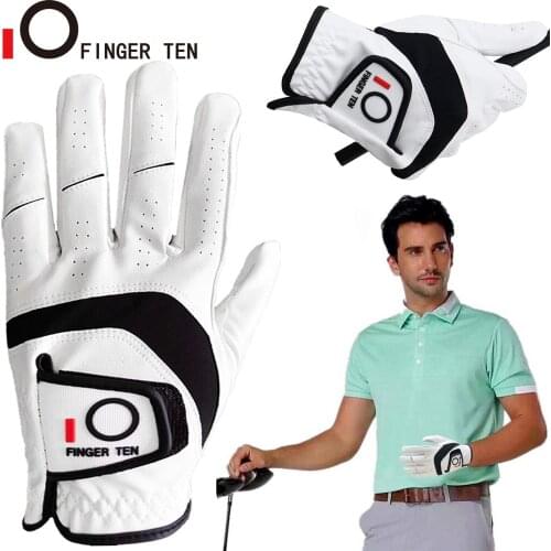 New Anti Slip Grip Golf Gloves Men Summer Cabretta Leather Breathable Left Right Hand S M ML L XL Golfing Glove Drop Shipping