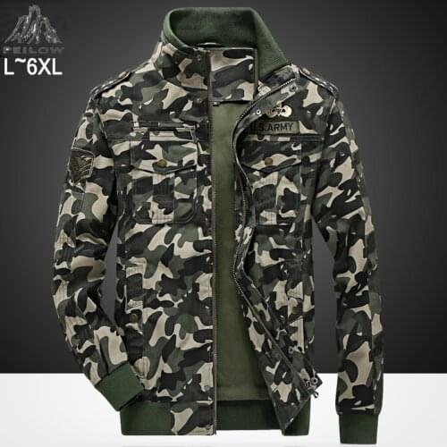 PEILOW Mens Camouflage Jackets
