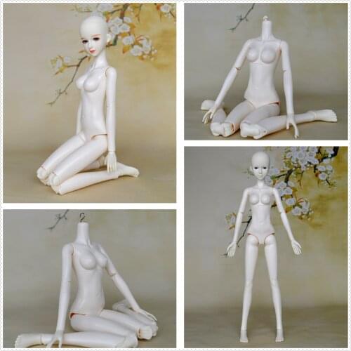 Selling Nude Doll 1/3 Female BJD Doll Plastic joint movable doll Height for 60 cm