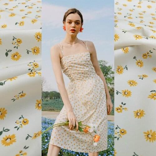 145cm Width Printed 100% Polyester Twill Fashion Shirt Handmade Diy Clothing Shirt Brand Fabric Cloth for Dress by the Meter