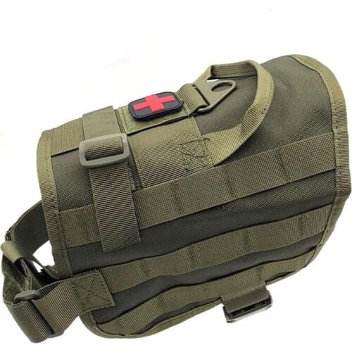 Outdoor Dog Training Hunting Waterproof Nylon Tactical Vest Clothes Army Fans Dogs Back Covers Wearproof Molle Combat Waistcoat