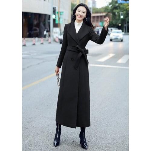 Women Korean Winter Long Overcoat Outwear Coat Loose Plus Size Cardigans Long Sleeve Manteau Femme Elegant