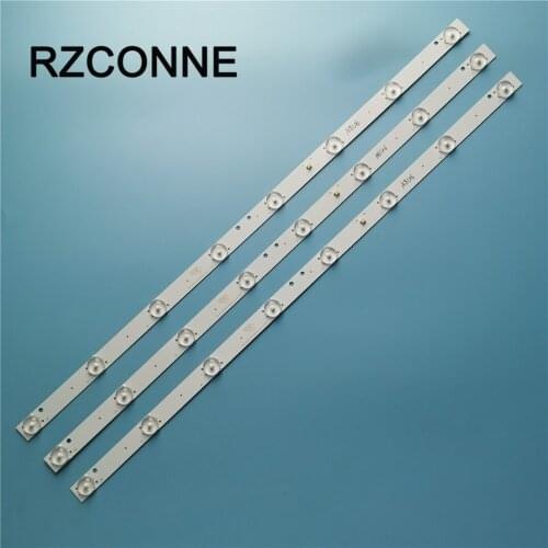 3pcs 565mm*17mm 8leds LED Backlight Lamps Strips w/ Optical Lens Fliter for CRH-K323535T020859B-Rev1.3G S D5