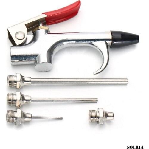 5PCS/Set Durable Air Compressor Blow Guns Tool Kit Inflation Needle Spray Blower Inflatable Needle Cleaning Accessories Tool Kit