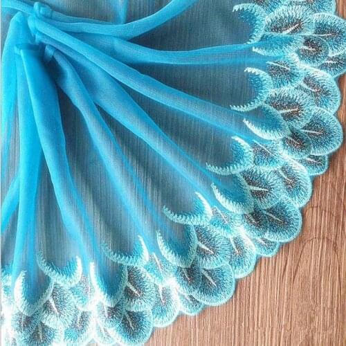 5yards Handmade DIY clothing accessories Colorful embroidery lace fabric curtains sofa lace trim