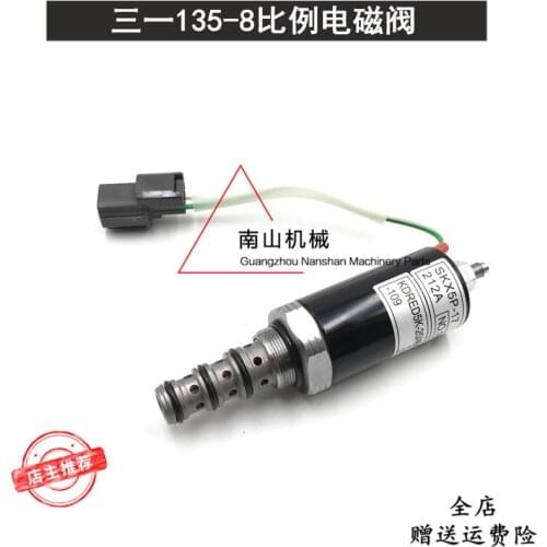 Excavator accessories Sany SY135-8 hydraulic pump proportional solenoid valve, sany excavator main pump battery valve