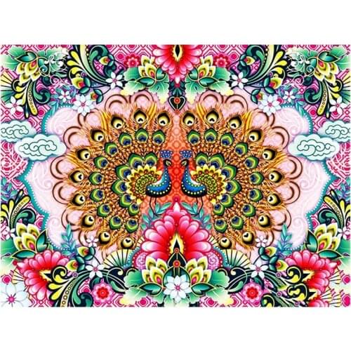 Diamond Painting Colorful Mandala Paint By Diamond Full Drill Round Rhinestone for Home Wall Decor Holiday Gift