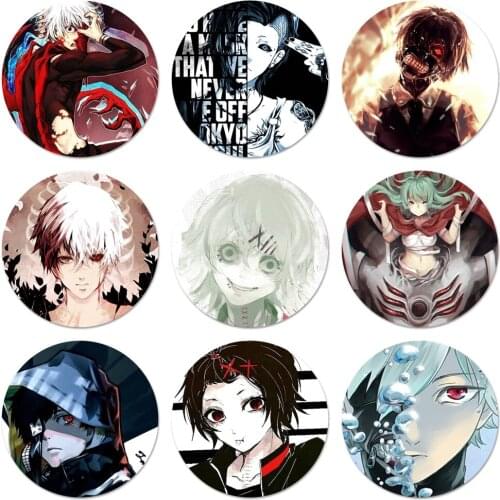 Anime Tokyo Ghouls Style Badge Brooch Pin Accessories For Clothes Backpack Decoration gift 58mm