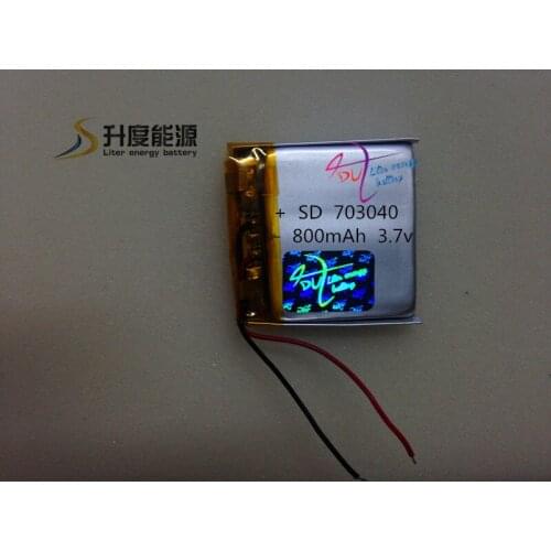 Tablet battery Accept !! 3.7v 703040 800mah li-polymer battery rechargeable lipo battery